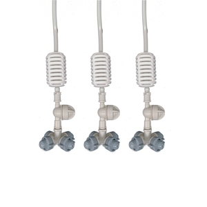 Four Way Crossing Misting Irrigação <span class=keywords><strong>Fogger</strong></span> Spray Bico Jardim Pendurado Sprinkler Micro Pulverizador - Product Image 3