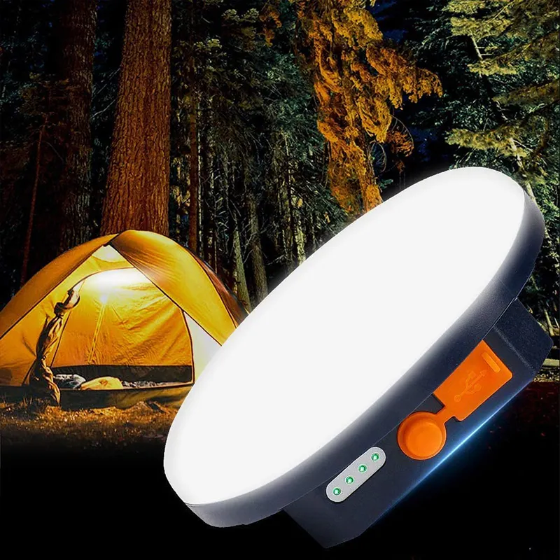 パワーバンク付き超高輝度LED充電式屋外テントポータブルキャンプライト非常灯