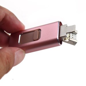 兼容4合1 OTG USB闪存驱动器HD USB 3.0闪存Pendrive 128GB安卓手机微型USB类型C - Product Image 1
