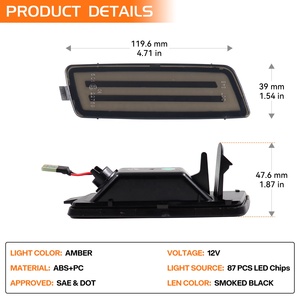 Süper kalite tam LED ön yan işaretleyici sinyal ışıkları VW Volkswagen MK5 GOLF GTI Jetta R32 tavşan için yeni gösterge flaşör - Product Image 4