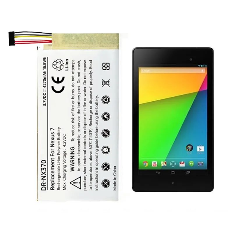 Tüketici elektroniği C11-ME370T dizüstü bilgisayar pil ASUS Google nexus7 3.7V 4325mAh