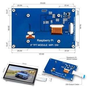 7 Zoll Raspberry Pi DSI-Display, Raspberry Pi-Display 7 5 Zoll IPS 800x480 Mipi DSI Touchscreen-Anzeige modul - Product Image 4