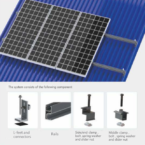 Land power Solarpanel-Befestigungs sätze Unirac-Schienen kanal Weniger Solar unterstützung Aluminium-Montages chiene