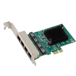 PCIE4ポートRJ451000MネットワークアダプターカードPCIExpressデュアルギガビットRTL8111FチップイーサネットPCサーバーネットワークカード - Product Image 1