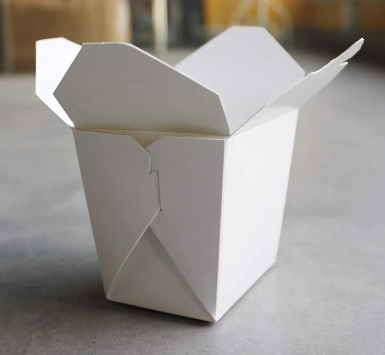 맞춤 식사 준비 16 oz 사각형 종이 테이크 아웃 식품 용기, 일반 흰색 반 쿼트 중국 아시아 상자