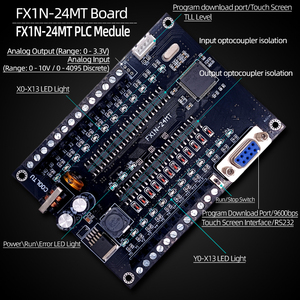 PLC scheda di controllo industriale FX1N-24MT PLC modulo di ritardo relè programmabile Controller logico - Product Image 2