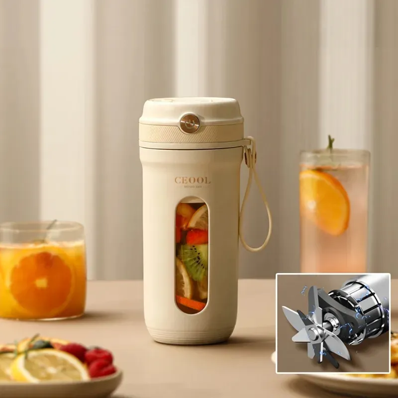Mini exprimidor de frutas portátil, licuadora eléctrica, mezcladores, extractores, máquina multifunción para hacer jugo de 350ML, licuadoras, batidoras