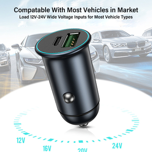 2022 Hot <strong>2</strong> <strong>in</strong> <strong>1</strong> <strong>2</strong> Usb QC3.0 Quick Charging 30w Fast Dual Usb Car Charger for Mobile Phones - Product Image 4