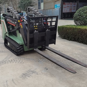Minicargador de motor diésel con accesorios de horquilla de palé, brazo telescópico de carga nominal de 2,5 T, minicargador de pista a la venta - Product Image 2