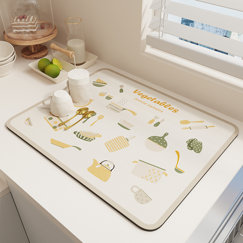 No-wash drain mat - Qiongchu Impression Rice