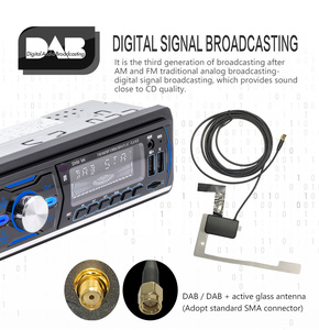1 Din araba MP3 çalar dahili BT eller serbest alıcı ses FM radyo DAB/RDS/SD kart direksiyon Stereo amplifikatör destekler - Product Image 3