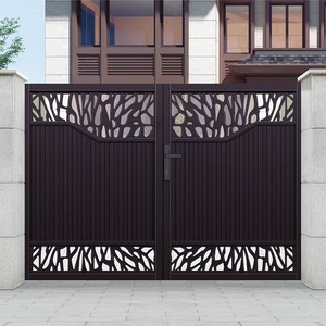 Đôi tấm trượt phong cách hiện đại thân thiện với môi nhôm đường lái xe cửa với tự động mở và dễ dàng cài đặt - Product Image 3