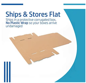 UV Advantage <strong>10x10</strong> White Corrugated Kraft Pizza <strong>Boxes</strong> Recycled Takeout Containers for Food 50 Pack-Industrial Use Folder Type - Product Image 4
