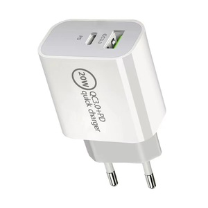 Power Supplier EU/US/UK Portable Fast Mobile Phone <strong>Charger</strong> 20W <strong>Charger</strong> Type c Pd <strong>Charger</strong> QC3.0 Fast <strong>Charger</strong> with Cable for Phone - Product Image 2