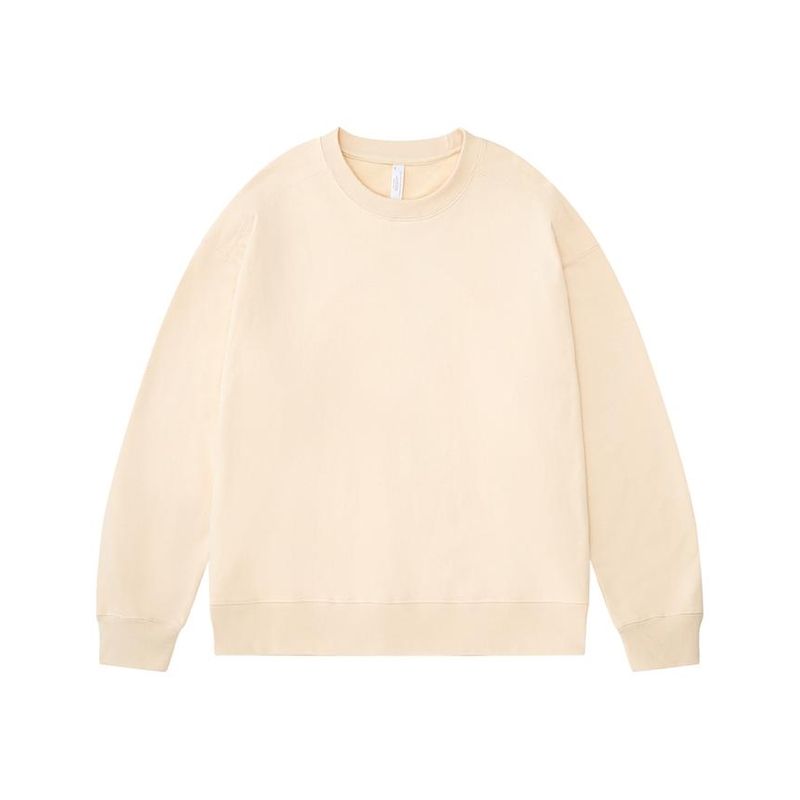 Sweat à capuche beige avec fermeture éclair