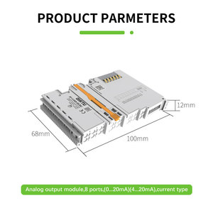 <strong>PLC</strong> <strong>Analog</strong> <strong>Output</strong> IO <strong>Module</strong> IP20 Distributed Bus System Support 8 <strong>Modules</strong> Current Type - Product Image 3