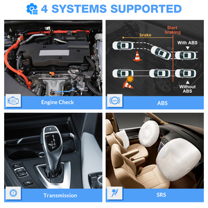 CRP123E V2.0 OBD2 Display 4 Systems ENG ABS SRS Transmission OBD II Code <strong>Reader</strong> Scanner Universal Car Diagnostic Tool - Product Image 2