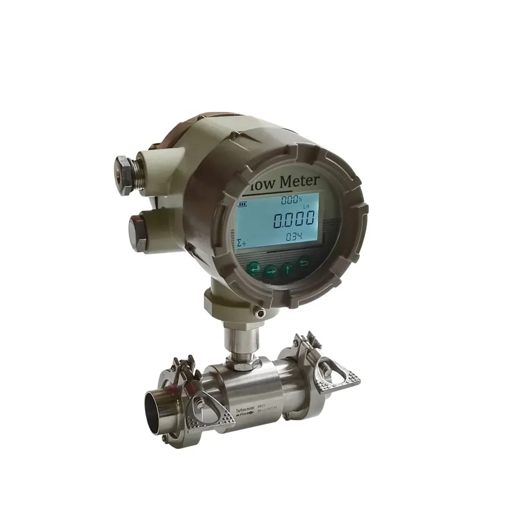 Liquid Turbine Milk Flow Meter Sanitary Water Flowmeters