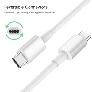 1M 20W Type C TO Type C สายเคเบิลโทรศัพท์ชาร์จเร็ว USB C สายดาต้าสำหรับ IP 16 15 14 13 12 11 - Product Image 5