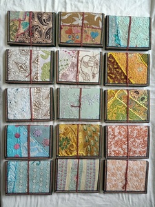 <strong>Small</strong> Mini Embroidered Fabric <strong>Notebooks</strong> in Size 4*6 Inches Suitable for Use for Promotions and Giveaways Ideal for Resale - Product Image 2