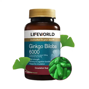 <strong>Brain</strong> <strong>Function</strong> <strong>Memory</strong> Support Ginkgo Biloba Capsules Extra Strength 500 mg for Men and Women - Product Image 6
