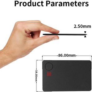适用于安卓IOS全球定位系统跟踪器的超薄卡定位器通用全球跟踪项目防丢设备 - Product Image 2