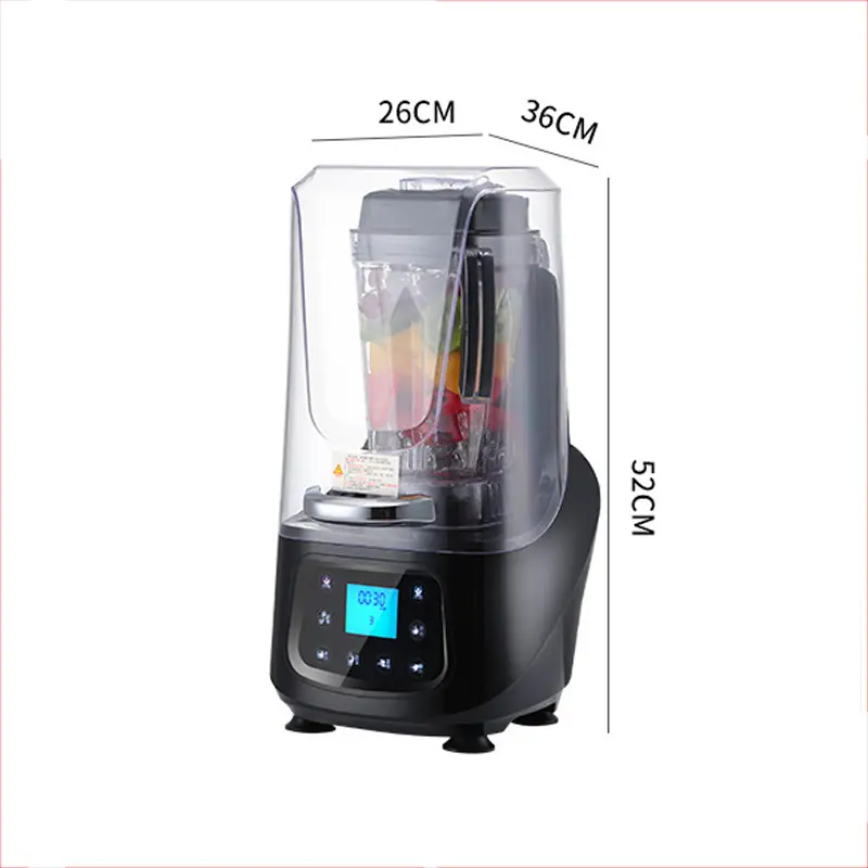 Shineho High speed 45000rpm Sound Proof Professional Big Capacity Juice Blender Commercial Electric Smoothies Machine