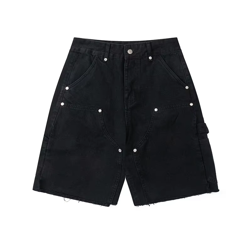 Black carpenter cargo shorts