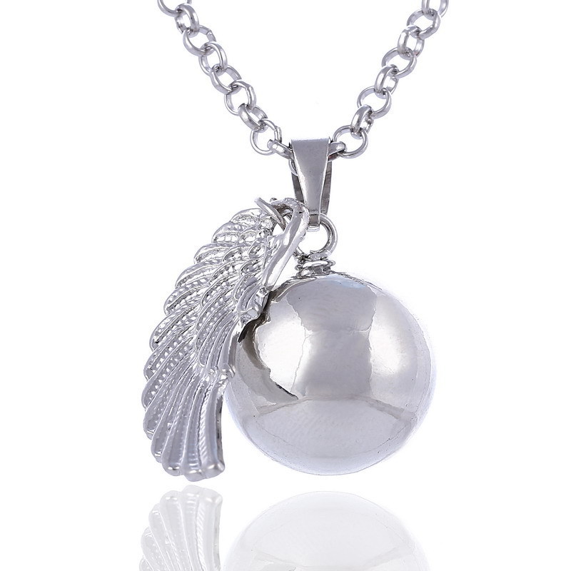 Silver with metal chain