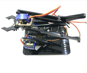 SG90サーボを備えたArduinoロボットグリッパークロー用の4軸アクリルロボットアーム - Product Image 2