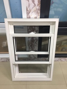 Amerikanisches PVC/UPVC-Doppelglas-Seitens chiebe fenster mit Kunststoff rahmen für Gebäude-und Wohn strukturen - Product Image 6
