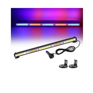 12V-24V COB LED Strobe kabin işık çubuğu trafik danışmanı Amber çatı 2 yan yanıp sönen acil uyarı lambası manyetik tabanı ile - Product Image 6