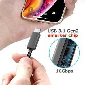 Emarker Chip Gen2 10gbps Charging <strong>Usb</strong> c Type c to Type c Pd 100w Data <strong>Usb</strong> Cable 3.1 for macbook Pro ipad Pro - Product Image 2