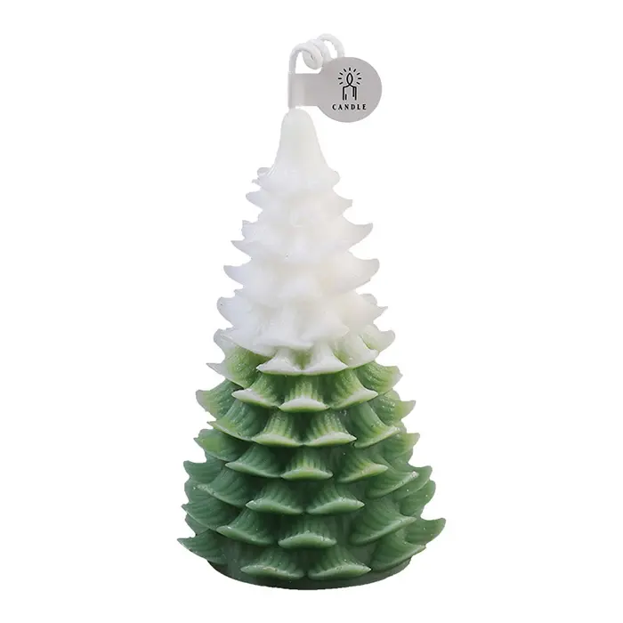 Hot Sale Christmas Tree Shaped Candle Novelty Soy Wax Scented Candle Aromatherapy Candles for Christmas Party Holiday Supplies