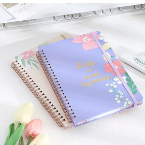 OEM定制颜色和徽标纸螺旋笔记本日记本A5学生日程表笔记本 - Product Image 6