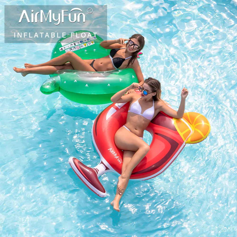 Inflatable पूल फ्लोटर खिलौना pvc तैरने वाले आकार के फ्लोटर तैरने वाले पानी के लिए inflatable स्विमिंग रिंग