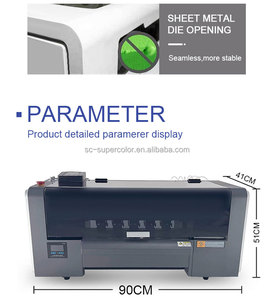 Süper hızlı baskı 60CM A1 DTF yazıcı Shake makinesi hepsi bir arada T-shirt kurulum çift I3200 baskı kafası yazıcı - Product Image 3