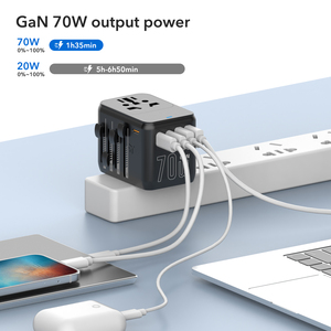 Akıllı evrensel dünya uluslararası Euro avrupa ab abd İngiltere seyahat priz adaptörü dönüştürücü USB A C avrupa adaptörü - Product Image 5