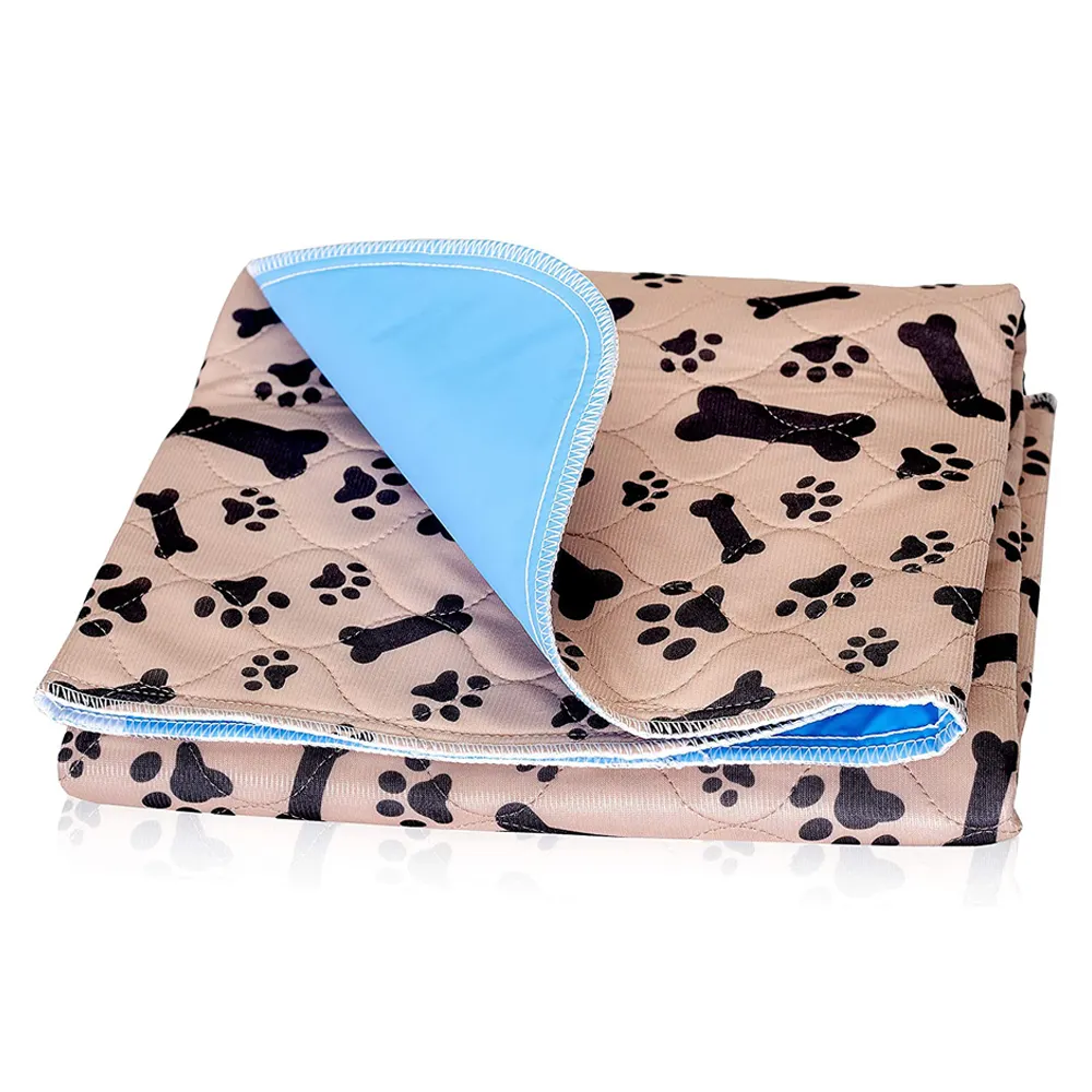Almohadillas reutilizables para entrenamiento de cachorros, almohadillas absorbentes para orina de mascotas, impermeables, lavables, para perros
