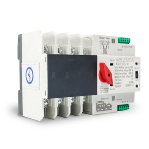 MZQ3-4P 125A DINレールタイプMEZEENATSデュアルパワー自動転送スイッチPCタイプ2P 3P 4P切り替えスイッチ - Product Image 1