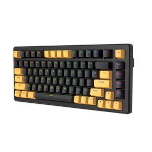 Mini teclado mecânico, diy quente cotonete eixo rgb pbt teclado de qualidade sem fio tradicional sol estrutura teclado personalizado
