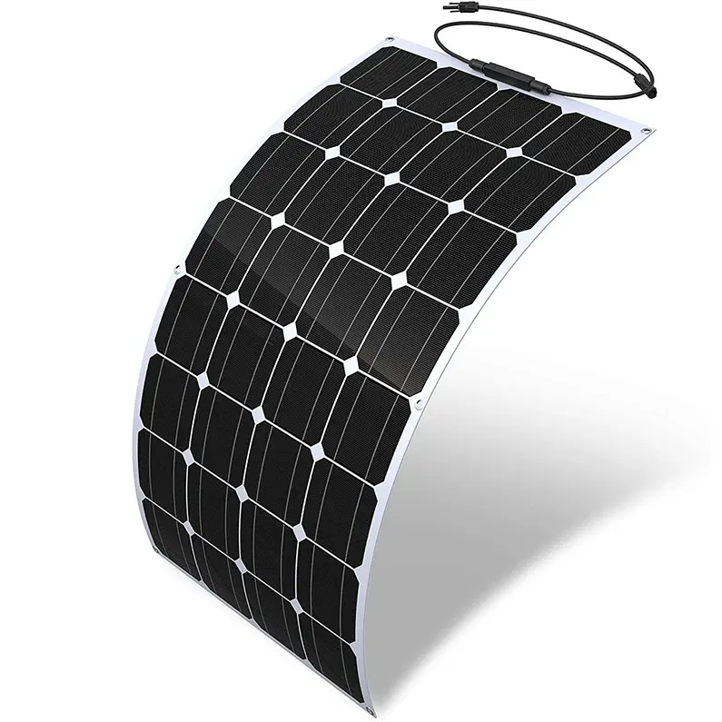 얇은 태양 전지 패널 강하게 방수 고효율 260W 태양 전지 패널 유연한 sunpower 에너지 유연한 태양 전지 패널