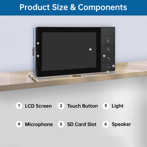 Innen monitor 7-Zoll-TCP-Netzwerk Smart Door Phone Fernent riegel ung Eingang Multi Building Apartment Unit Video Intercom für zu Hause - Product Image 3