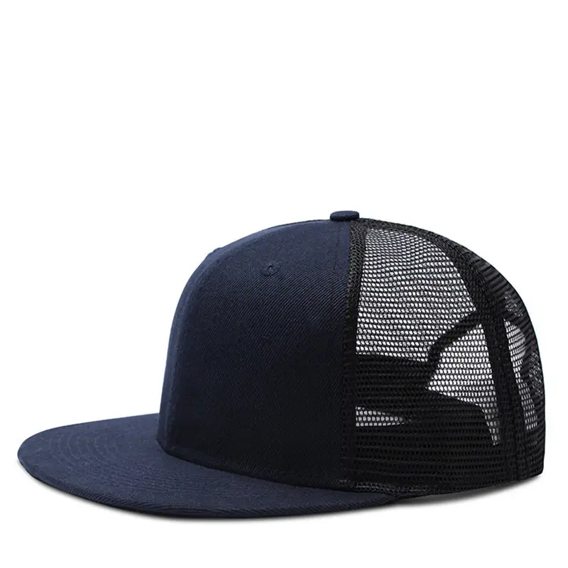 Hochwertige Streetwear Hiphop Tarnung Baseball Mesh Caps Herren individuelle Silikon Logo Outdoor Fishing Trucker Camping Kappe