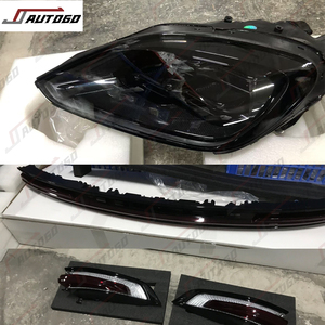 Porsche Cayenne 11-17 için BodyKit 24 yükseltme PP + ABS malzeme ön arka tampon far arka lambası difüzör gövde arka kapı - Product Image 6