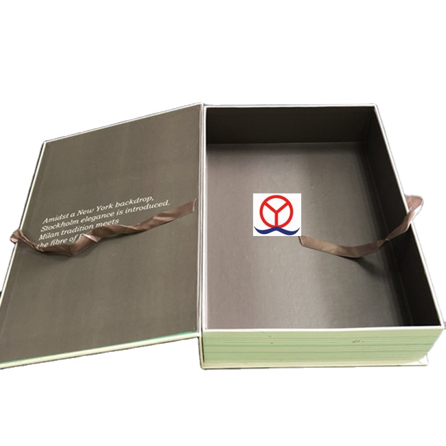 custom dimensions cardboard paper high quality ribbon closure