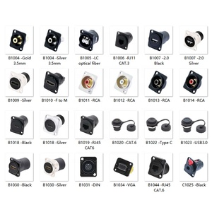 Type-C连接器D型机箱连接器DIN VGA USB 6.35mm 3.5mm RJ11 RCA BNC LC光纤连接器 - Product Image 4