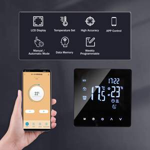 Calentador de agua inalámbrico Digital programable, termostato inteligente WiFi con Sensor remoto