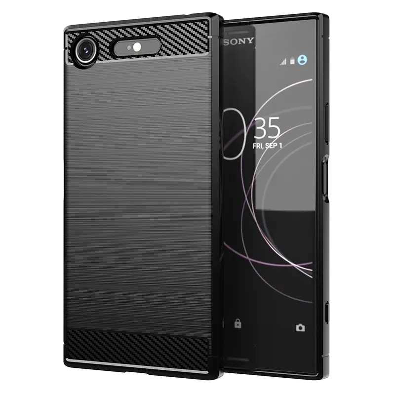 Ốp Lưng Điện Thoại Sony Xperia XZ1, Chất Liệu Sợi Các Bon Mềm, Chống Sốc, Chống Rơi, Giá Xuất Xưởng