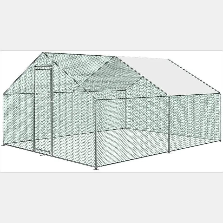 BSCI Verified Factory Chicken Coop Large Rabbit Cage Dog House Cheap Wire Mesh Walk in Chicken Run Pet Cage